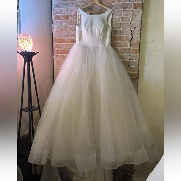 Justin Alexander 55019 Size 12 Wedding Dress Tulle Ball Gown Read Description! - Picture 7 of 8